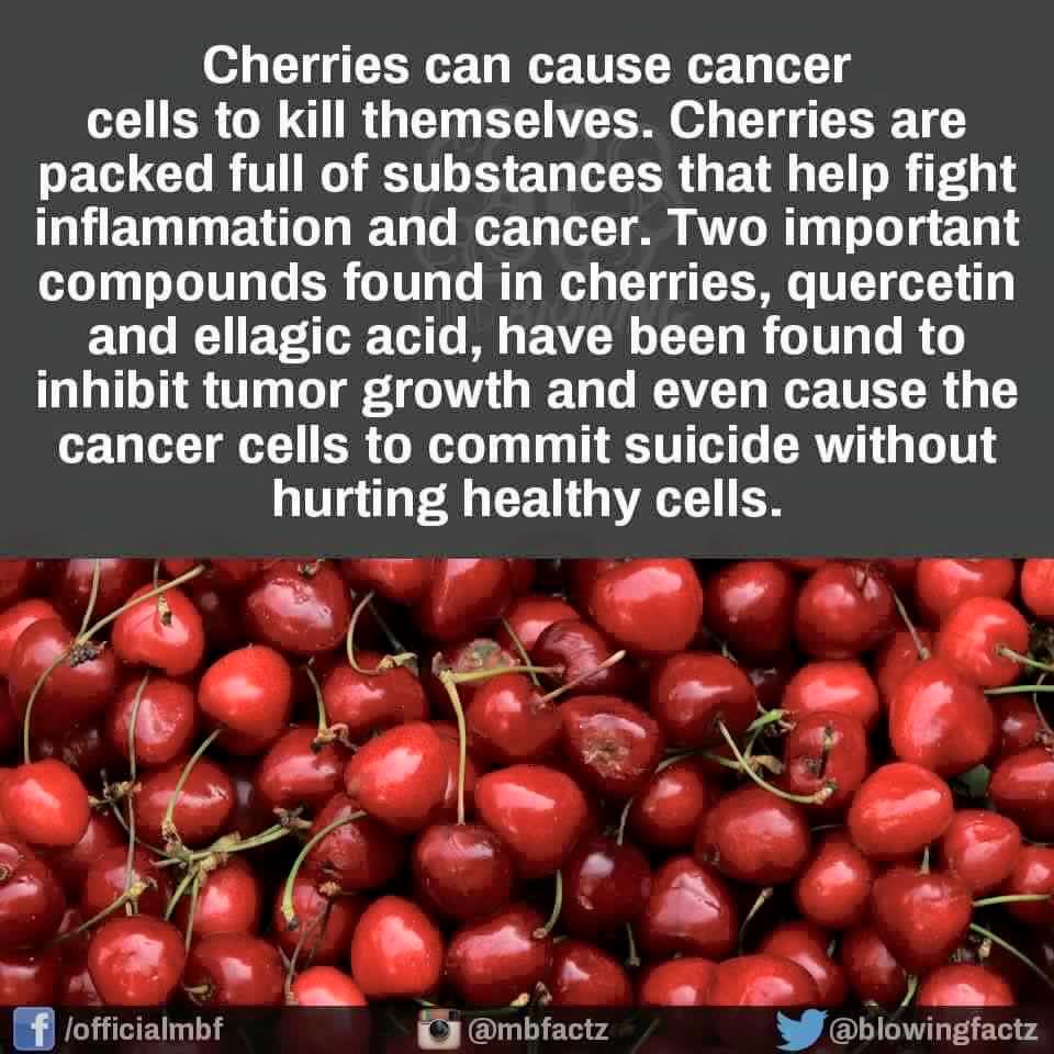 cherries and cancer